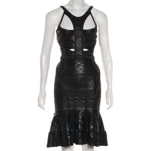 Herve Leger Runway Embellished Cocktail Dress